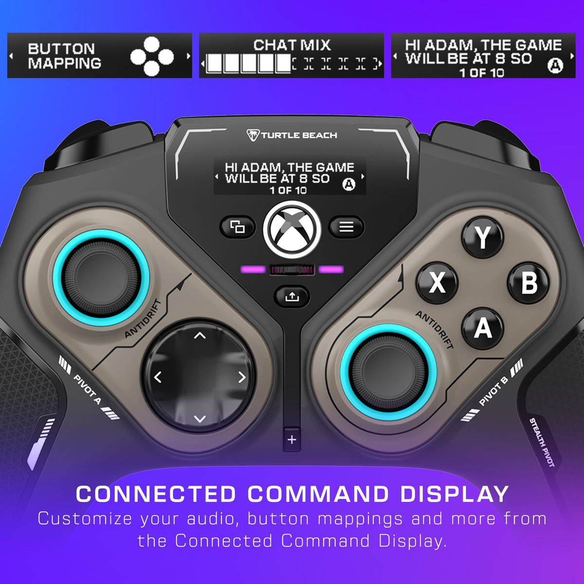 Turtle Beach - Stealth Pivot Wireless Smart PC Gaming Controller with Rotating Modules - Black