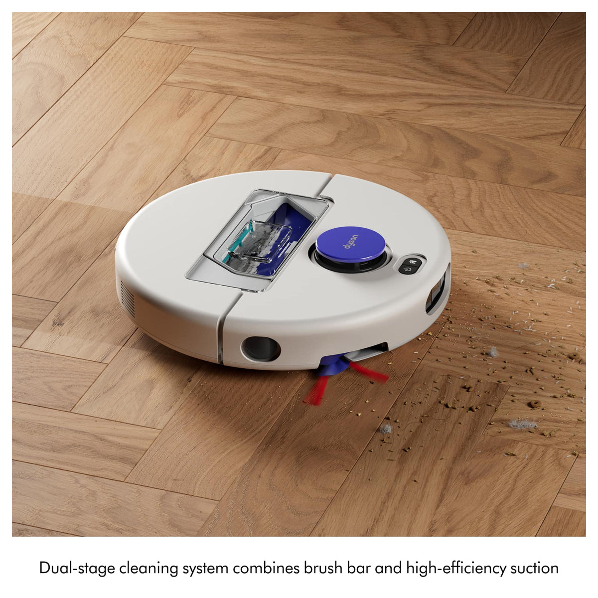 Dyson - r1 Nurovi Dry Robot Vacuum - Silver/Vinca Blue