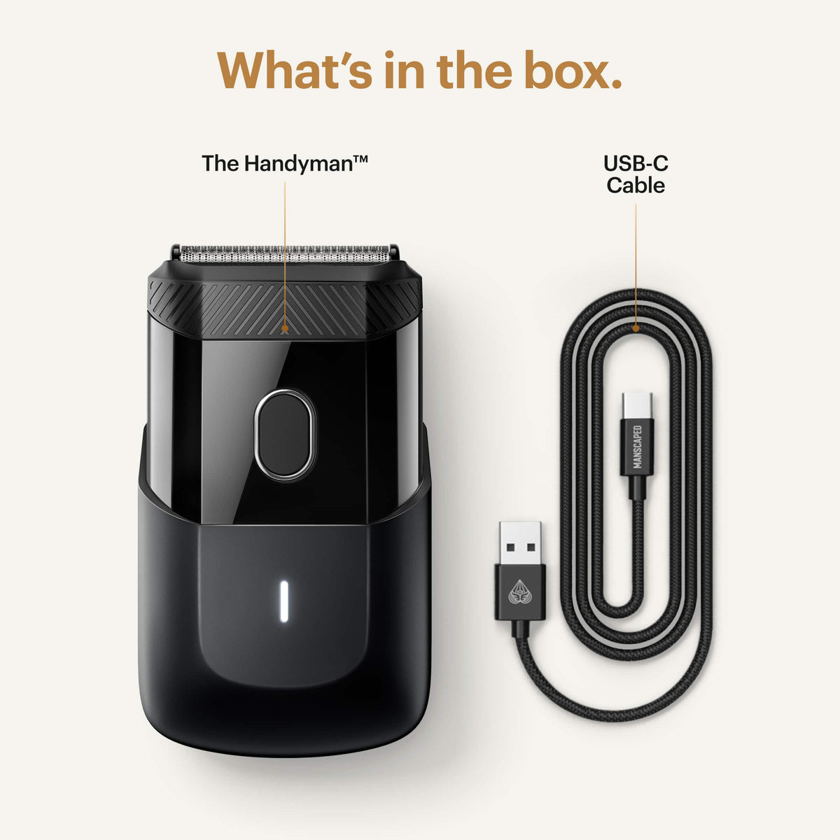 Manscaped - The Handyman Compact Electric Shaver - Black