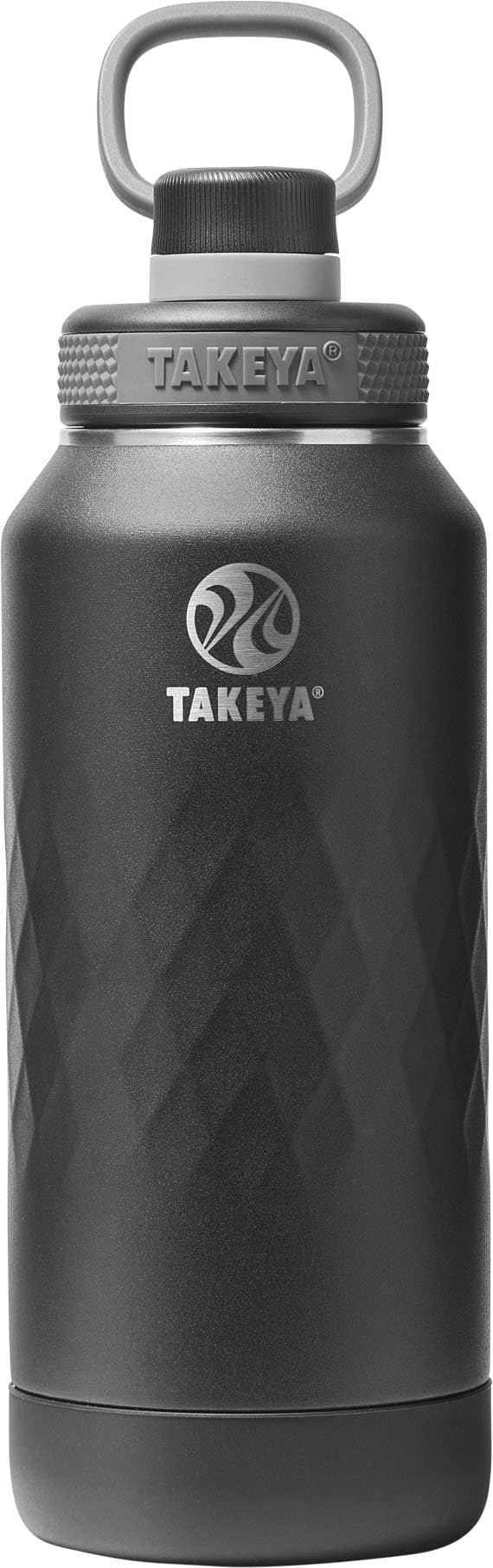 Takeya - Sport 32-oz. Leakproof Water Bottle with Spout Lid - Obsidian