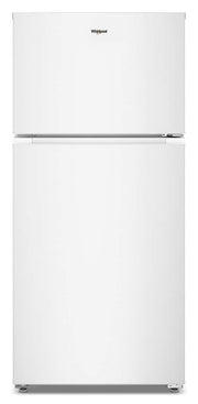 Whirlpool - 28 in. Wide 14.3 cu. ft. Top-Freezer Refrigerator with Total Coverage Cooling - White