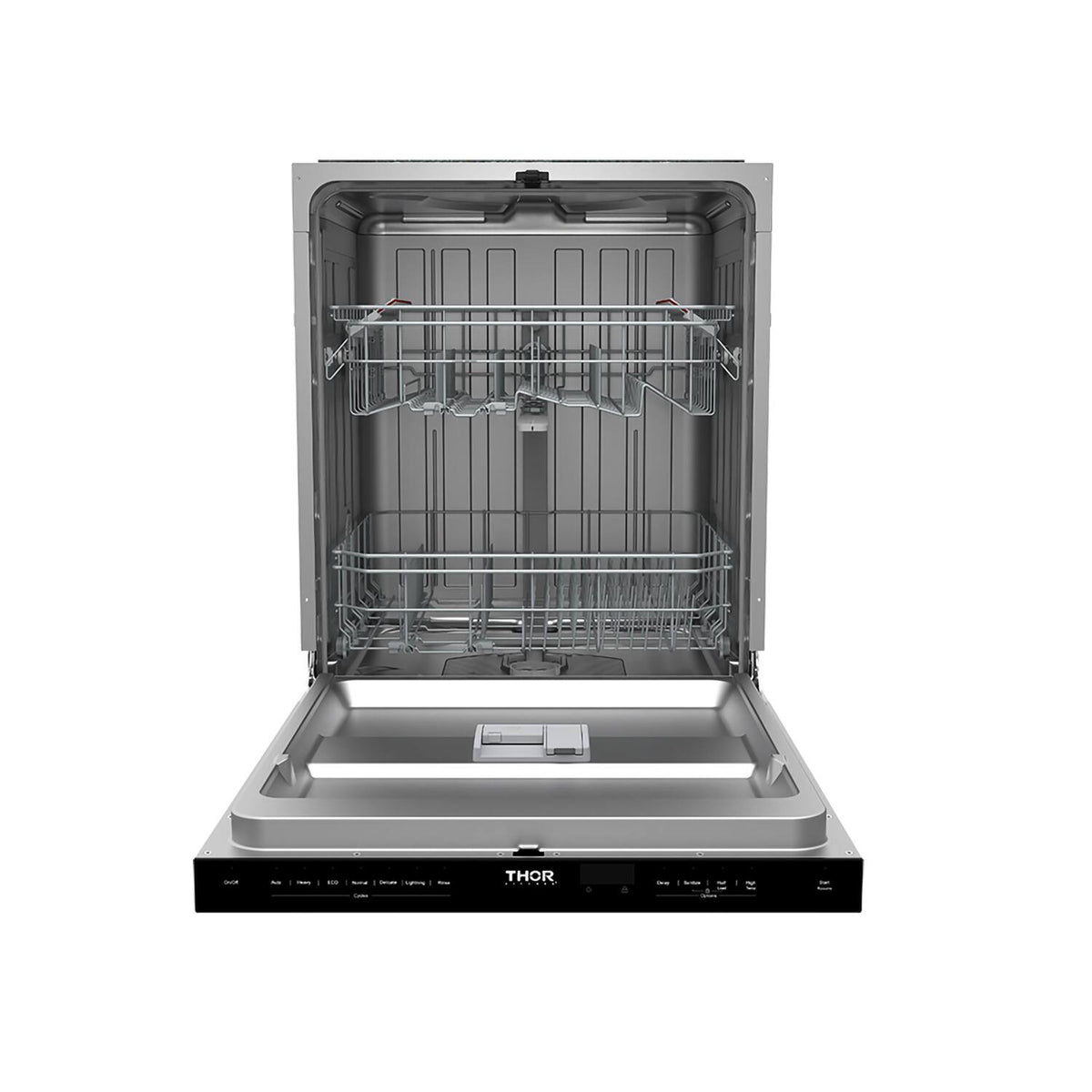 Thor Kitchen - 24" Top Control Built-In Dishwasher Stainless Steel Tub with Pocket Handle, 51 dBA - Stainless Steel
