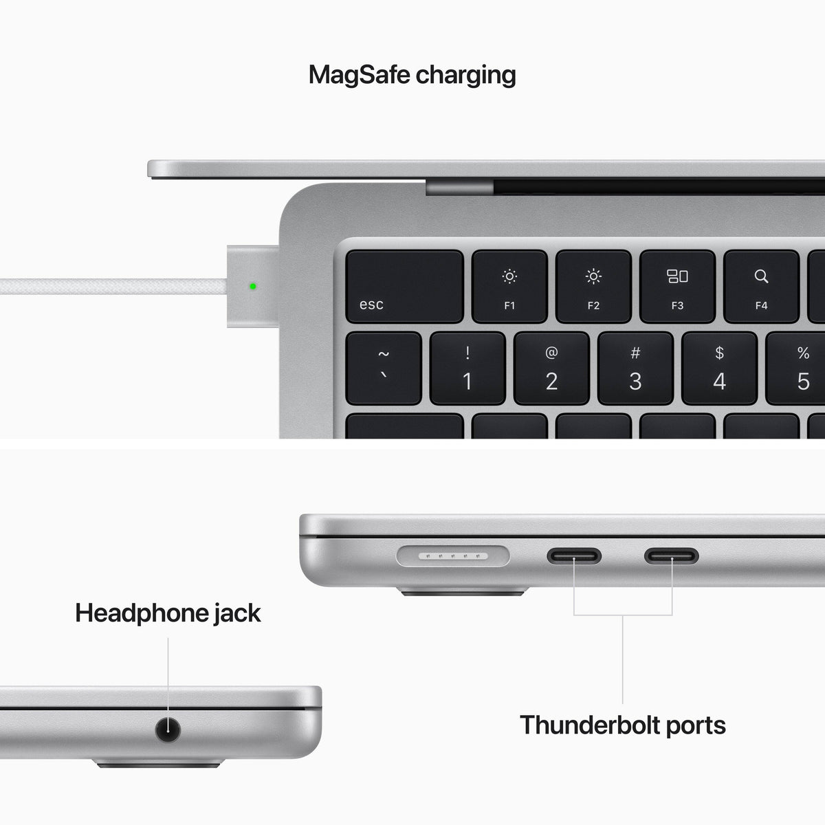 Geek Squad Certified Refurbished MacBook Air 13.6" Laptop - Apple M2 chip - 8GB Memory - 256GB SSD - Silver