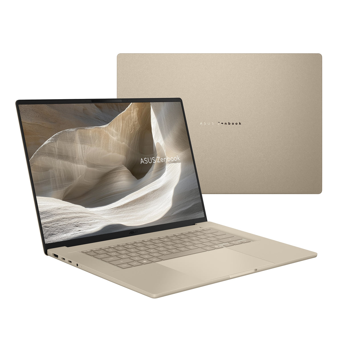 ASUS - Zenbook A16 16" 2K OLED Laptop - Snapdragon X X1 - 32GB RAM - 1TB SSD - Copilot+ PC - Zabriskie Beige