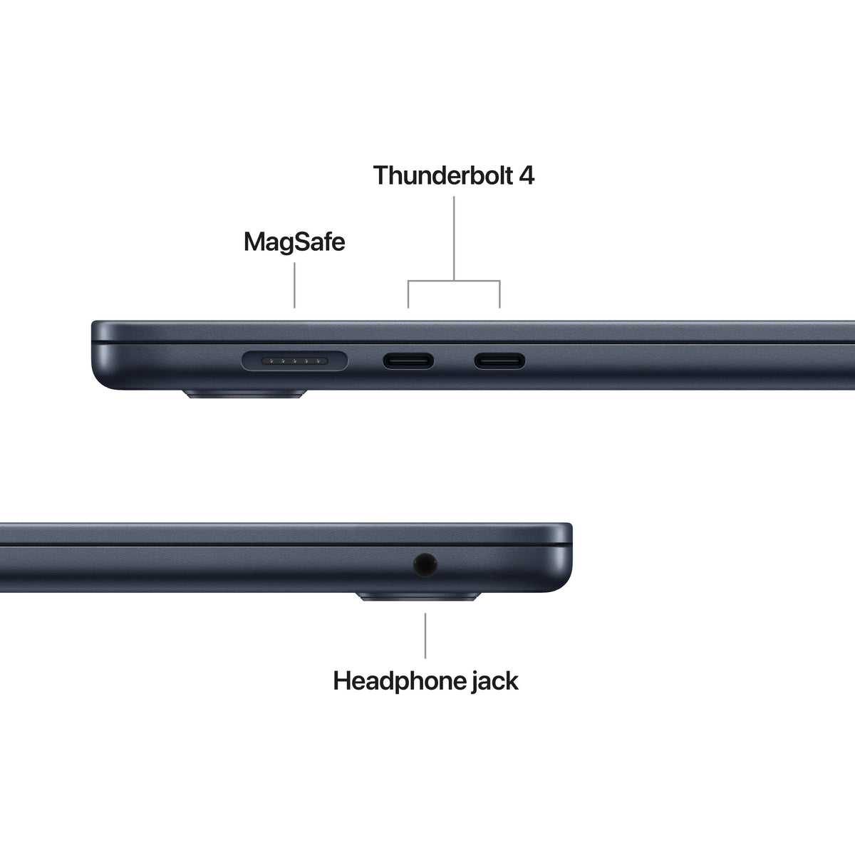 Apple - MacBook Air 15-inch Laptop - M5 chip with 10-core CPU and 10-core GPU - 24GB Memory - 1TB SSD - Midnight