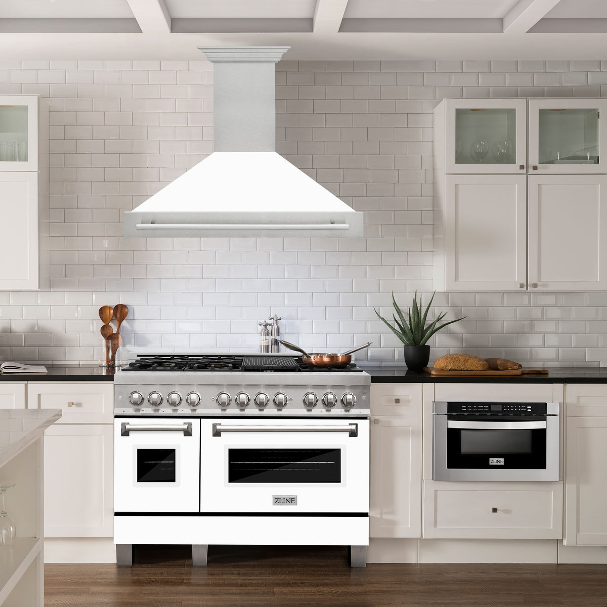 ZLINE - 48 inches - Externally Vented - Wall Range Hood - White Matte