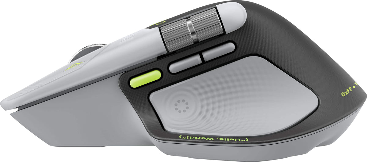 Logitech - MX Master 4 Developer Edition, Ergonomic Wireless Mouse with Advanced Performance Haptic Feedback - Wireless - Yellow