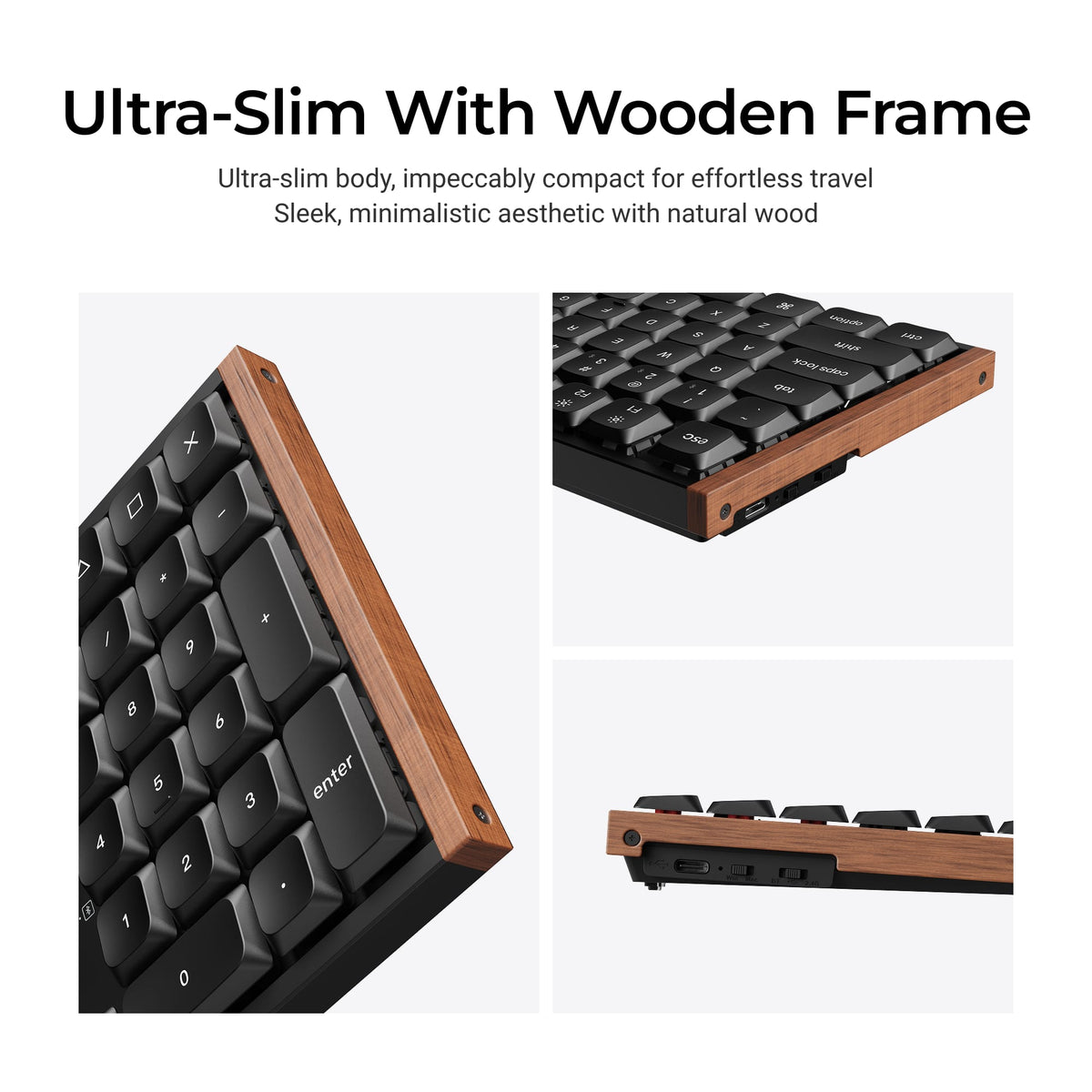 Keychron - K5 Ultra 8k 100% Custom POM Switch Mechanical Gaming Keyboard with Programmable ZMK Launcher Software - Black