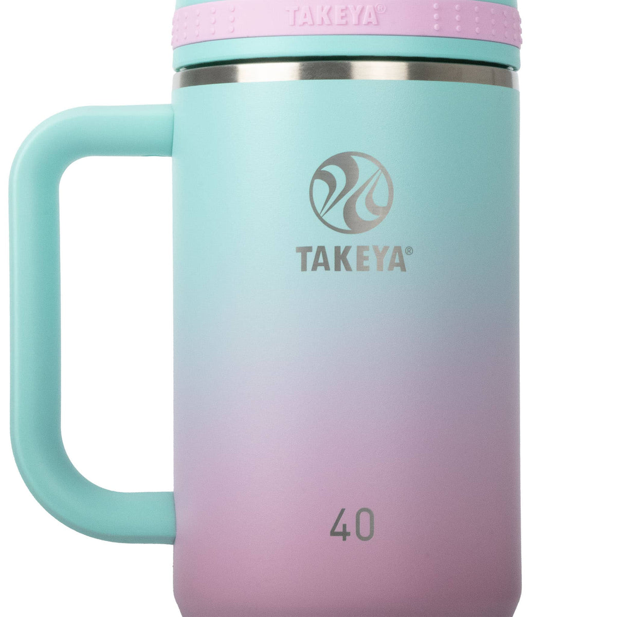 Takeya - 40-oz. Straw Tumbler with Handle - Ombre Dream