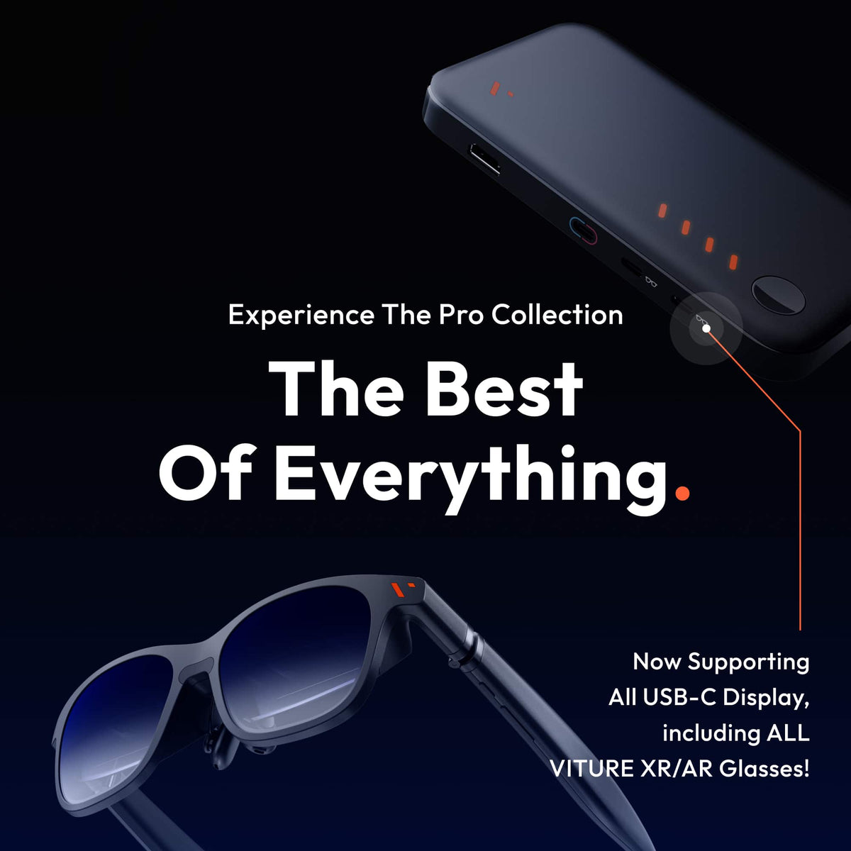 VITURE - Pro Mobile Dock - Immersive XR Experience for Switch 2, Co-op Stream & Play, 2D/3D Content - Black