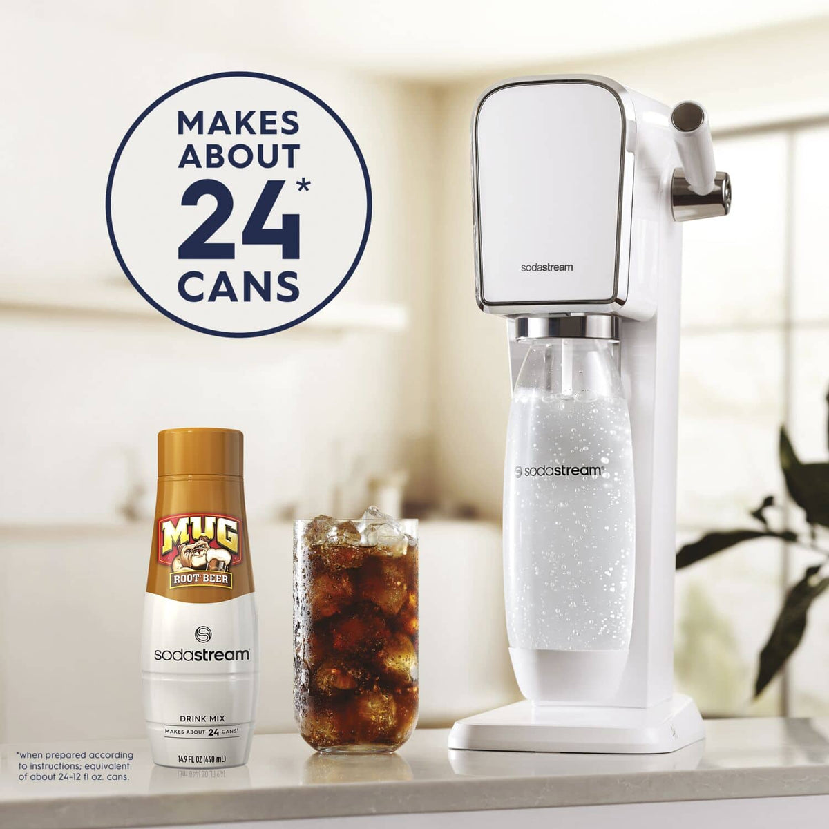 SodaStream - Mug Root Beer Drink Mix 4-Pack - Brown