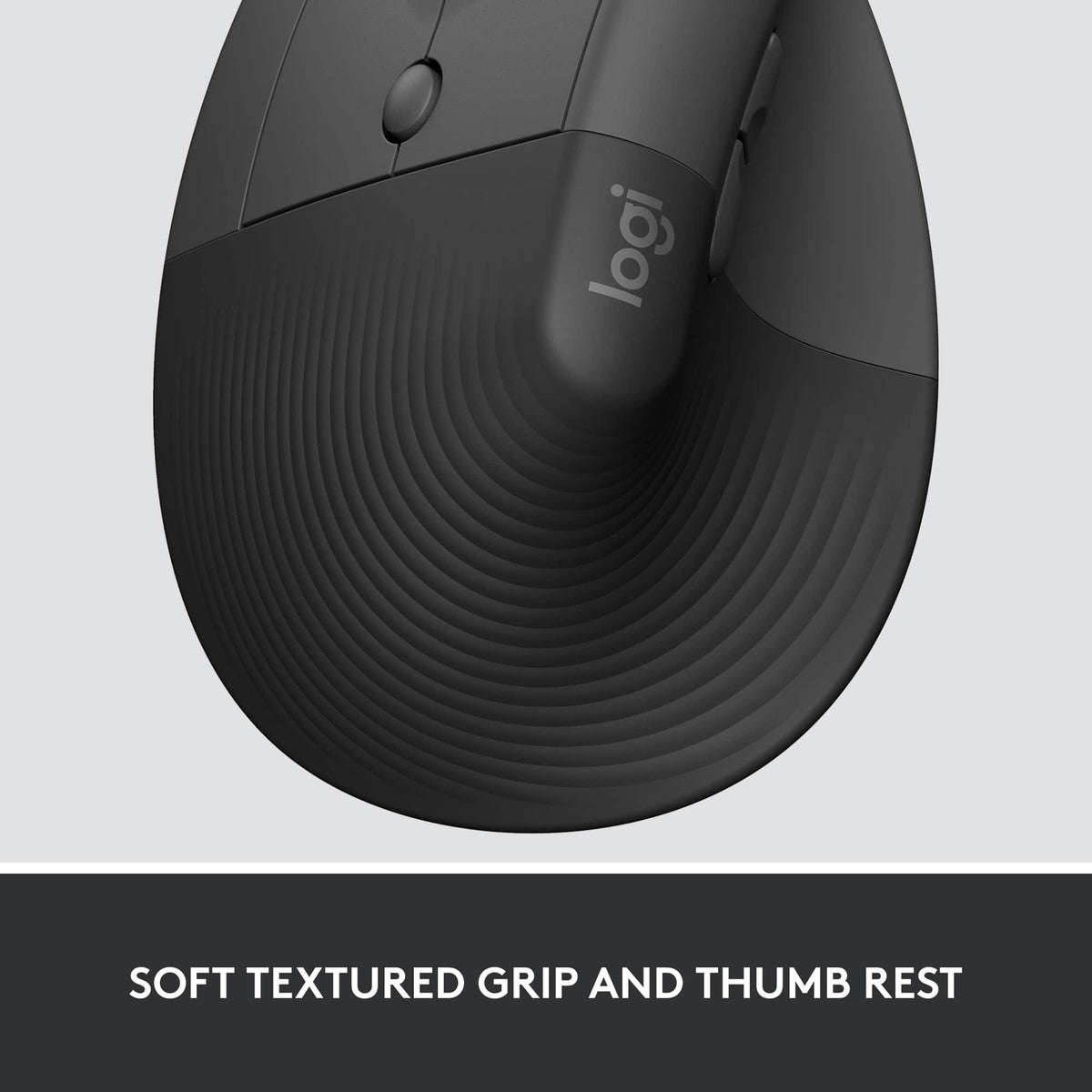 Logitech - Lift for Business Vertical Ergonomic Left Handed Wireless Mouse - Wireless - Graphite