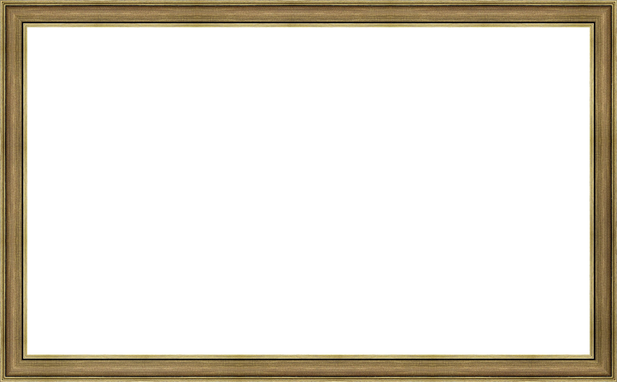 Deco TV Frames - 85" Slim Bezel for Samsung The Frame and Frame Pro TV - Industrial Brass