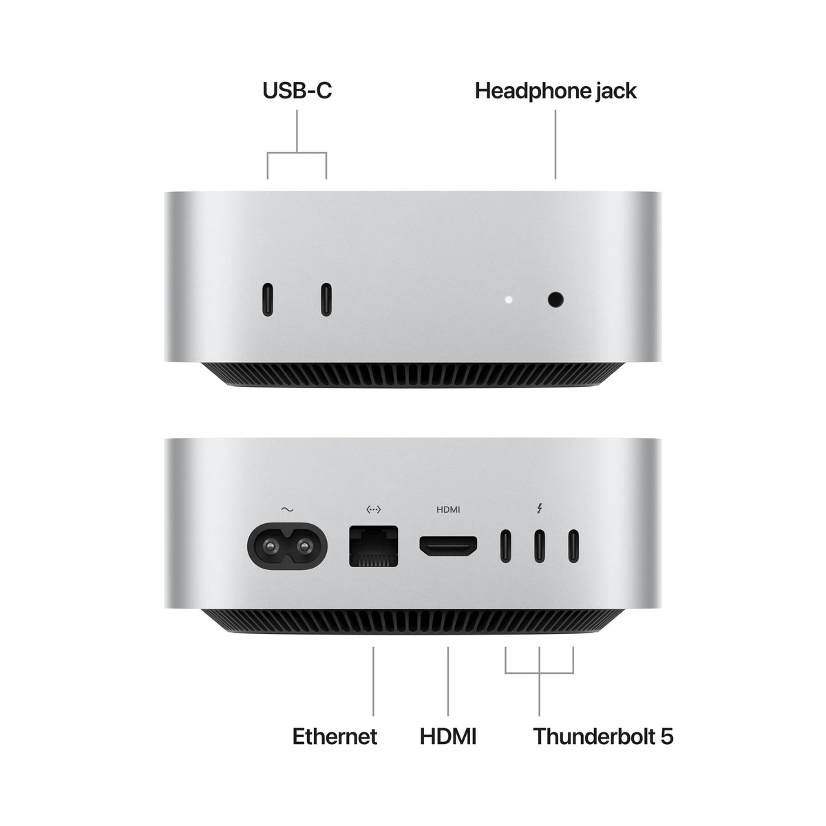 Apple - Mac mini Desktop - Latest Model - M4 Pro chip - Built for Apple Intelligence - 24GB Memory - 512GB SSD - Silver