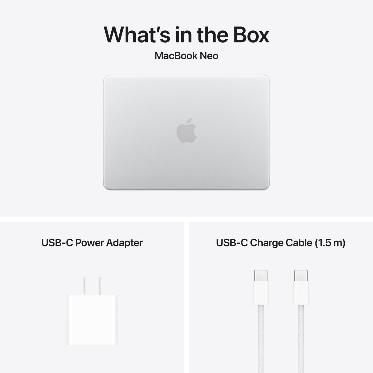 Apple - MacBook Neo 13-inch Laptop - A18 Pro chip with 6‑core CPU and 5‑core GPU - 8GB Memory - 256GB SSD - Silver
