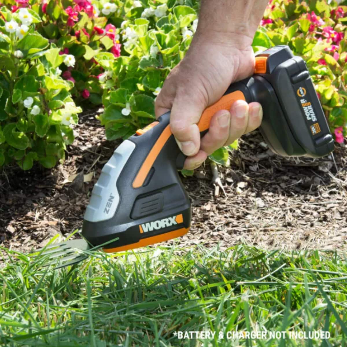 WORX - WG801.9 20V Power Share 4" Cordless Shear and 8" Shrubber Trimmer - Tool Only - Black