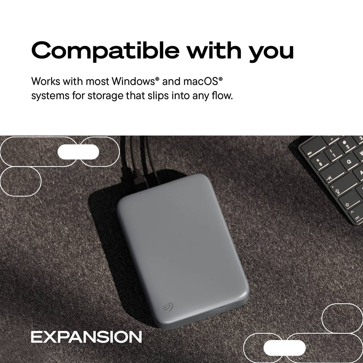 Seagate - Expansion Desktop External HDD 8TB - Black