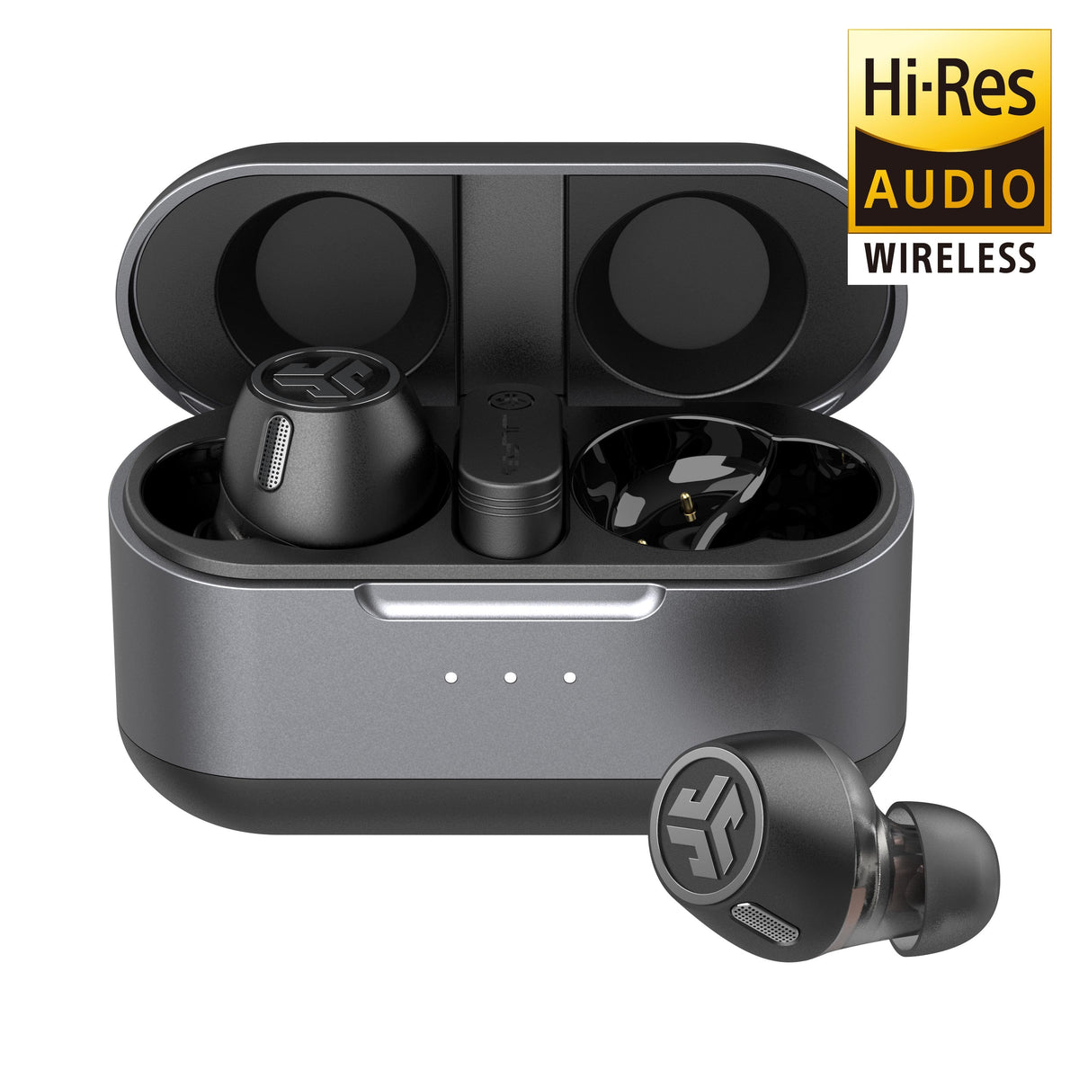 JLab - Epic Lab Edition Wireless Earbuds – Adaptive Noise Cancelling, Dual Drivers, Hi-Res Audio – - Black