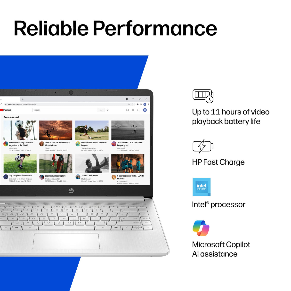 HP - 14" Laptop - Intel N150 Processor - 4GB Memory - 128GB UFS - Natural Silver