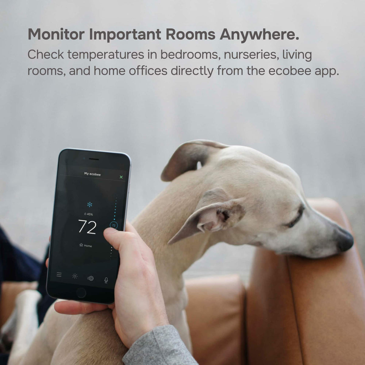ecobee - SmartSensor 2-Pack - Temperature & Occupancy Detection, Comfort, Security, Energy Savings - White