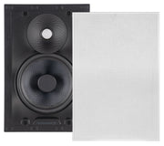 Sonance - VX66 TL RECTANGLE SINGLE SPEAKER - Visual Experience Series 6.5" 2-Way Thinline In Wall Speaker (Each) - Paintable White