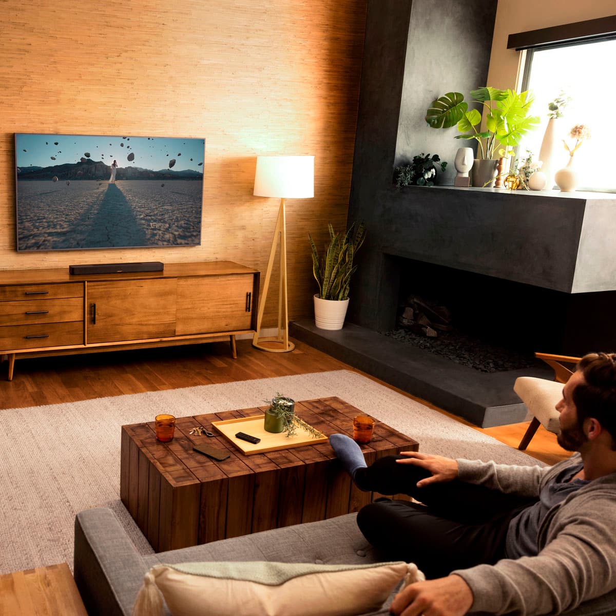 Bose - Smart Soundbar with Dolby Atmos and Voice Control - Black