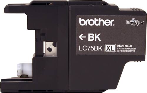 Brother - LC75BK XL High-Yield Ink Cartridge - Black