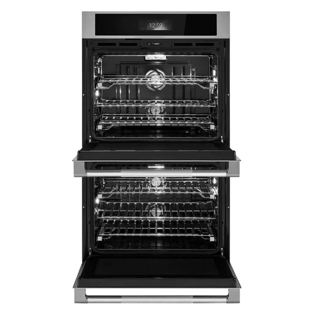 JennAir - RISE 30" Built-In Double Electric Wall Oven with Vertical Dual-Fan True Convection with Advanced Temperature Precision - Stainless Steel