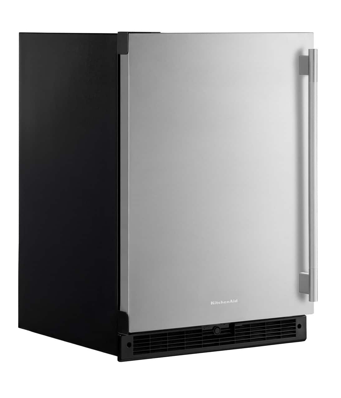 KitchenAid - 5.0 Cu. Ft. Undercounter Refrigerator - Black Cabinet/Stainless Steel Doors