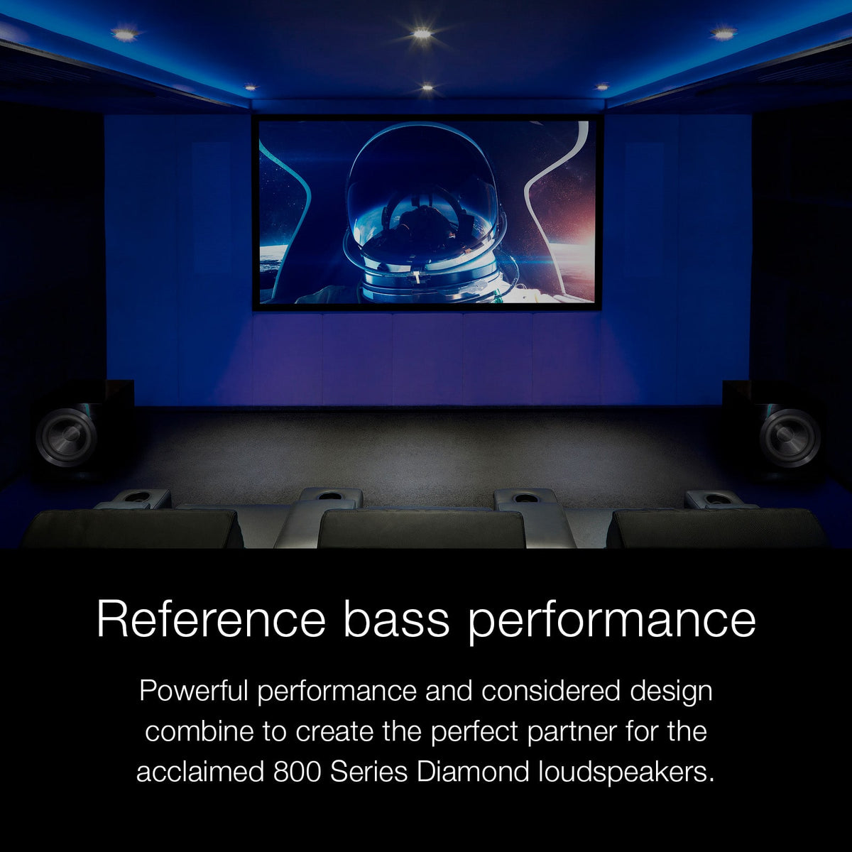 Bowers & Wilkins - DB Series Dual 12" Powered Subwoofer 2000W (each) - StealthBlack