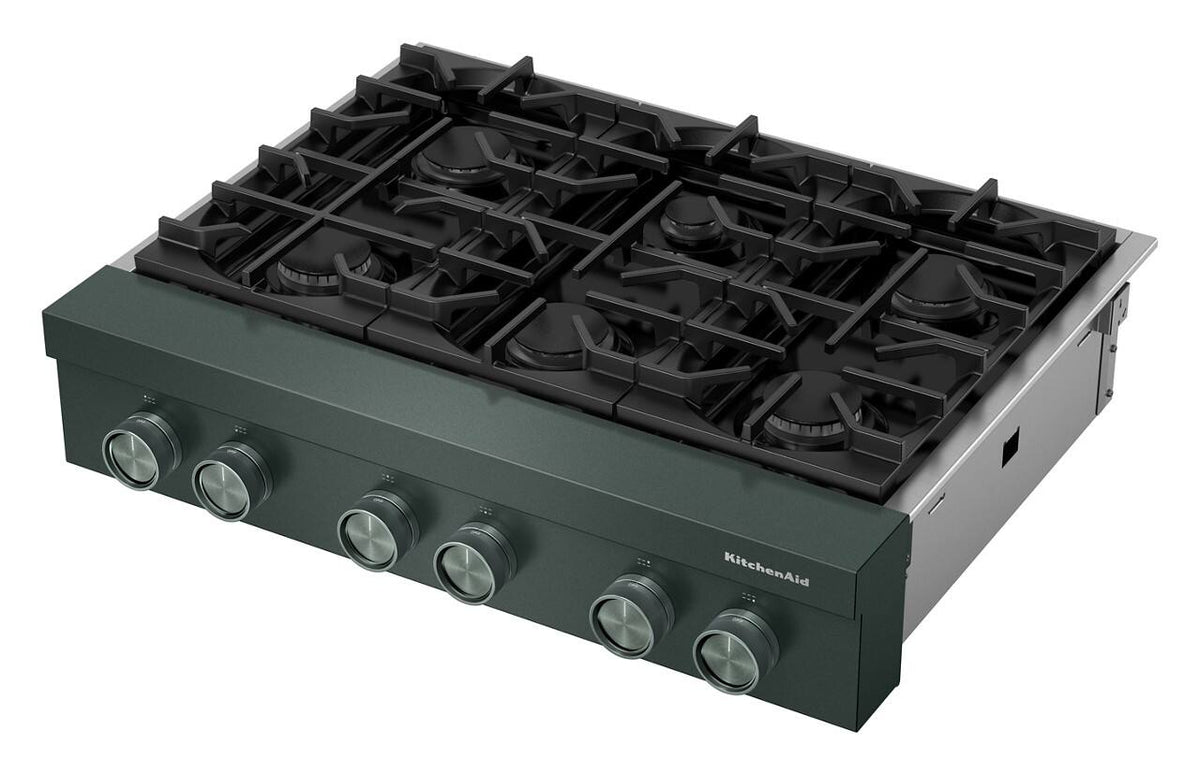 KitchenAid 36-inch 6-Burner Gas Commercial-Style Rangetop - Juniper