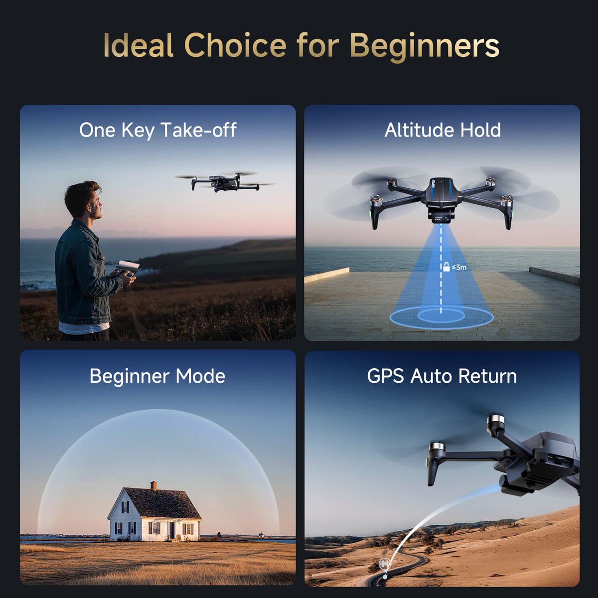 Snaptain - S5C Ultra 1080p Camera Drone with Remote Controller - Gray