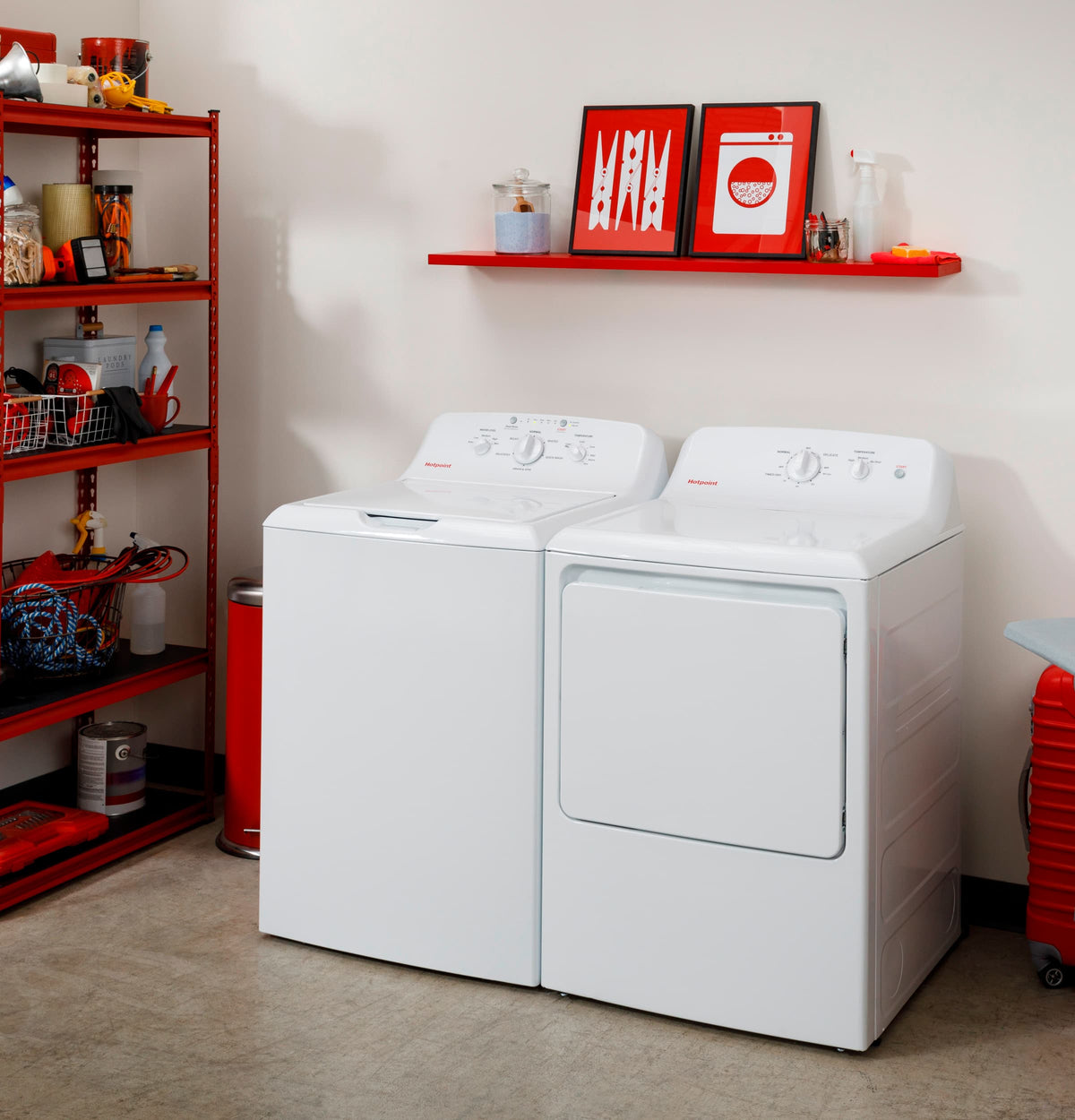 Hotpoint - 4.0 Cu. Ft. High-Efficiency Top Load Washer with Cold Plus - White