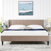 Aspen - Vertical Tufted Headboard Platform Bed
