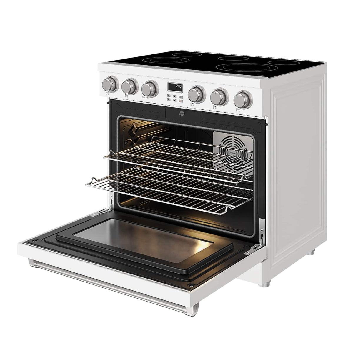 Thor Kitchen - 6.0 Cu. Ft. Freestanding Electric Convection Range - Matte White