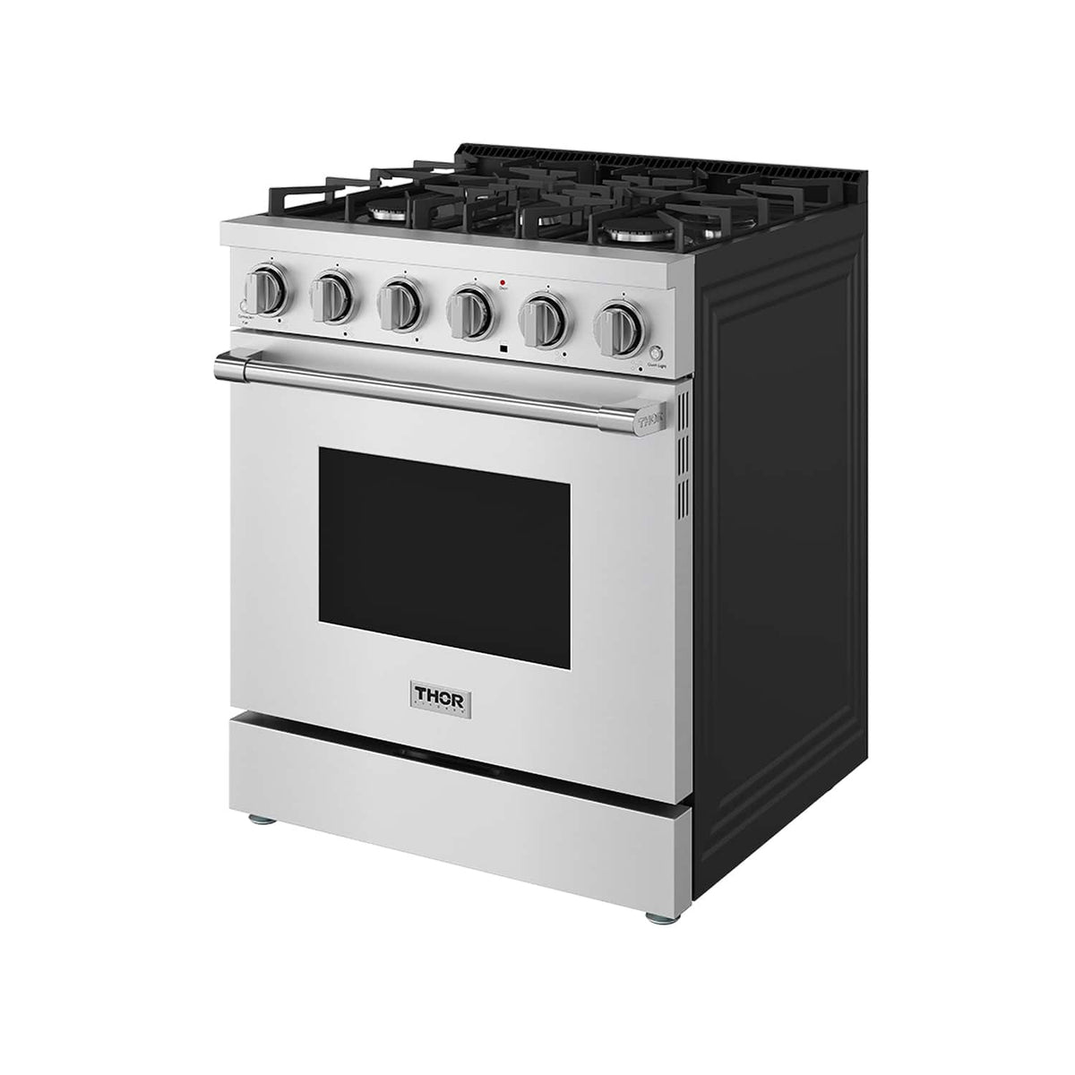 Thor Kitchen - 30 in. Wide 5 Burner 5.0 Cu Ft. Professional Freestanding Gas Range - Stainless Steel