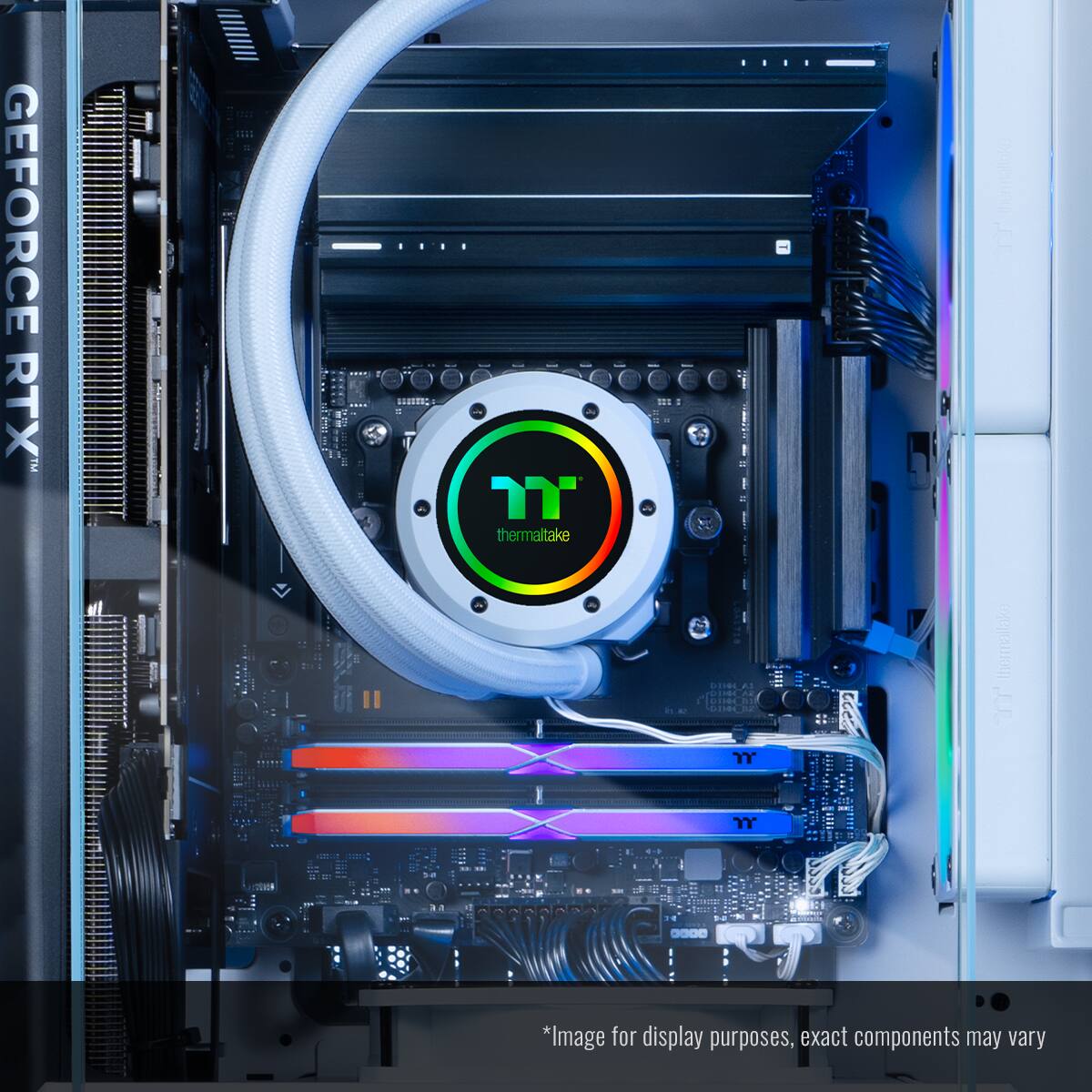 Thermaltake - LCGS Reactor 7870H Gaming Desktop AMD Ryzen 7 7800X3D 2025 32GB DDR5 Memory NVIDIA GeForce RTX 5070 2TB NVMe M.2 - Blue