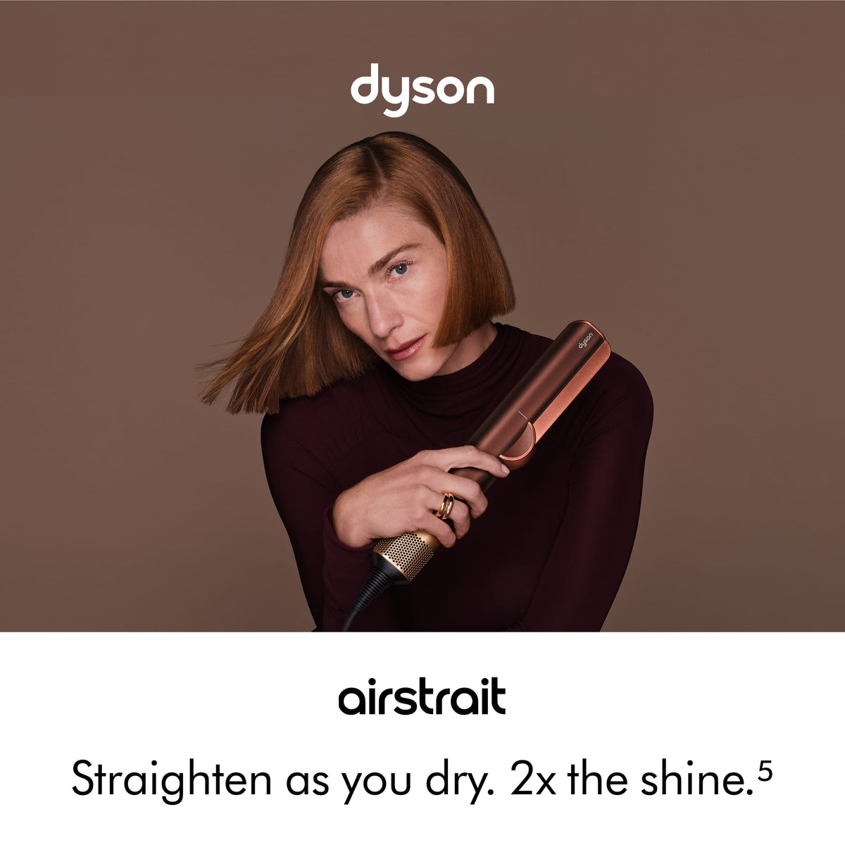 Dyson - Limited Edition Airstrait Straightener - Plum/Copper