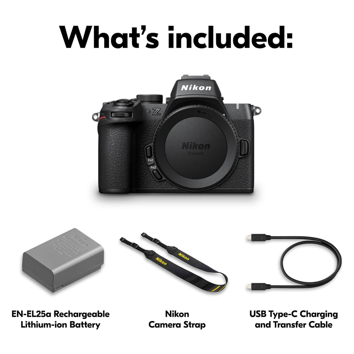 Nikon - Z50II Mirrorless Camera Body - Black