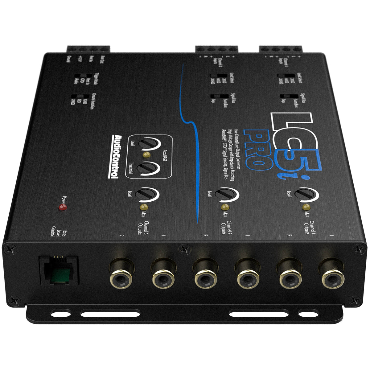 AudioControl - 5-Channel Active Line Output Converter with AccuBASS and Subwoofer Control - Black