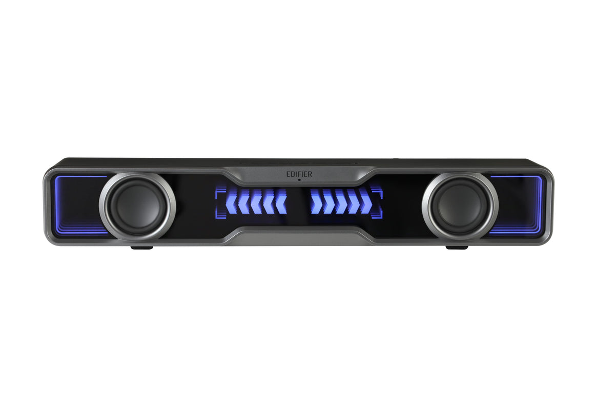 Edifier - QS30 2.0 Bluetooth Gaming Soundbar with Halo Lighting (1-Piece) - Black