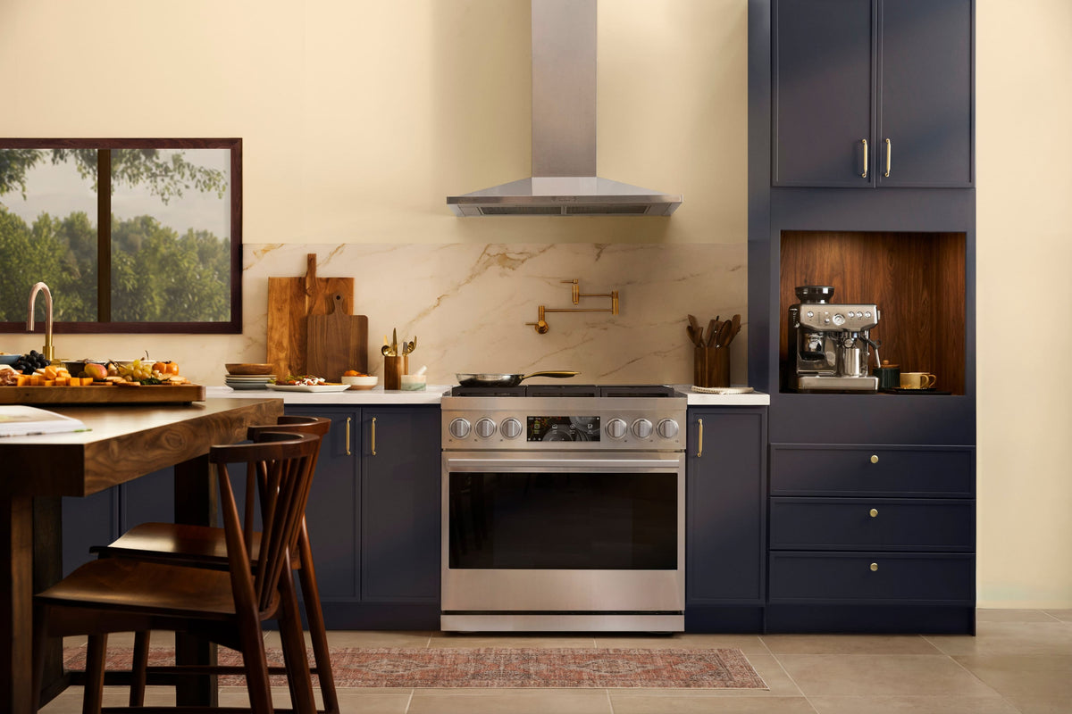 LG SIGNATURE - 30 inches - Externally Vented - Wall Range Hood - Stainless Steel