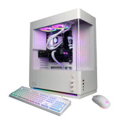 CyberPowerPC - Gaming Desktop - AMD Ryzen 7 9700F - NVIDIA GeForce RTX 5070 12GB - 32GB DDR5 - 1TB PCIe 4.0 SSD Storage - White