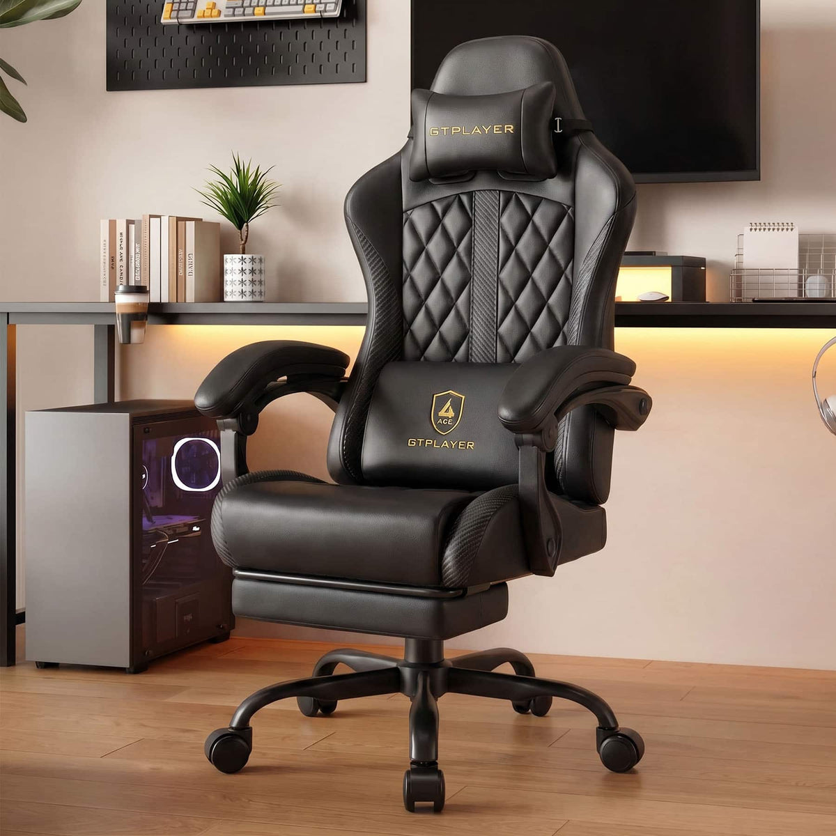 GTPlayer - Ergonomic Gaming Chair - Black