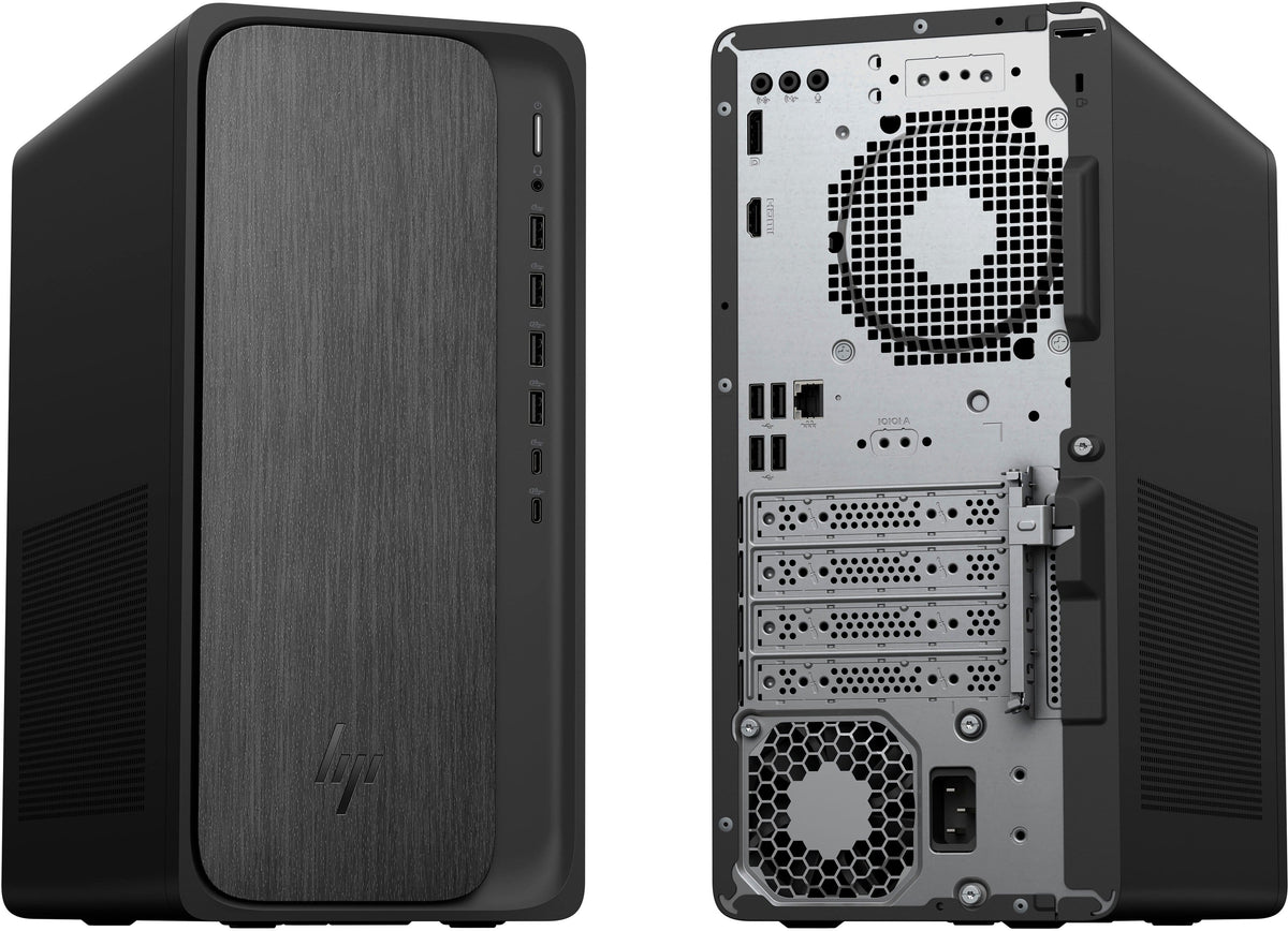 HP - OmniDesk Desktop - AMD Ryzen 3 8300G 2024 - 8GB DDR5 Memory - 256GB SSD - Gray Wood