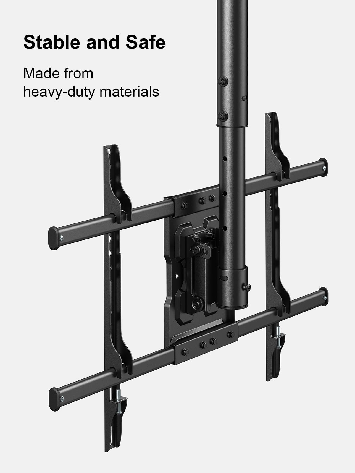 ErgoAV - 43″-75″ Ceiling Mounts for TVs - Black