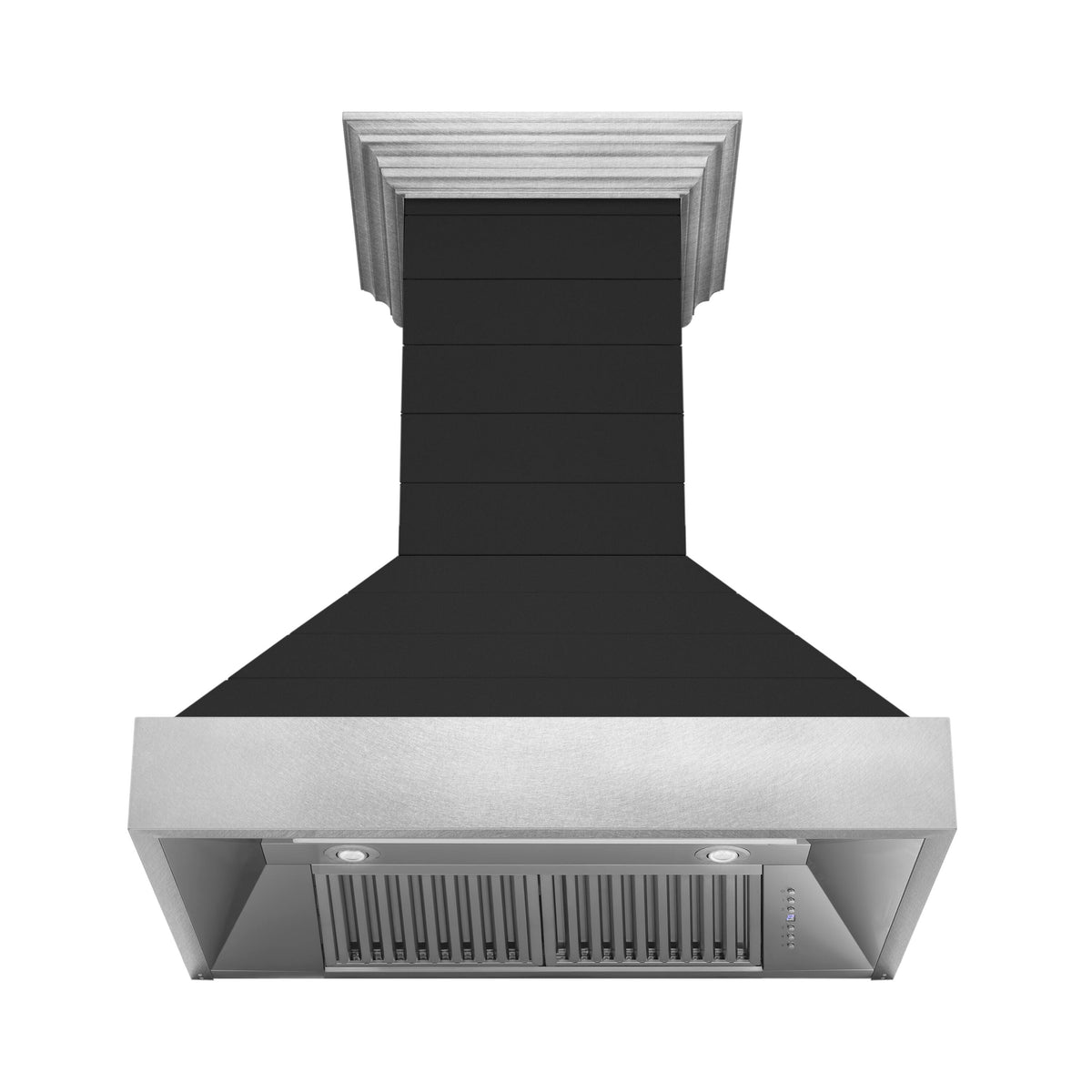 ZLINE - 30 inches - Externally Vented - Wall Range Hood - Rustic Shiplap Black Finish