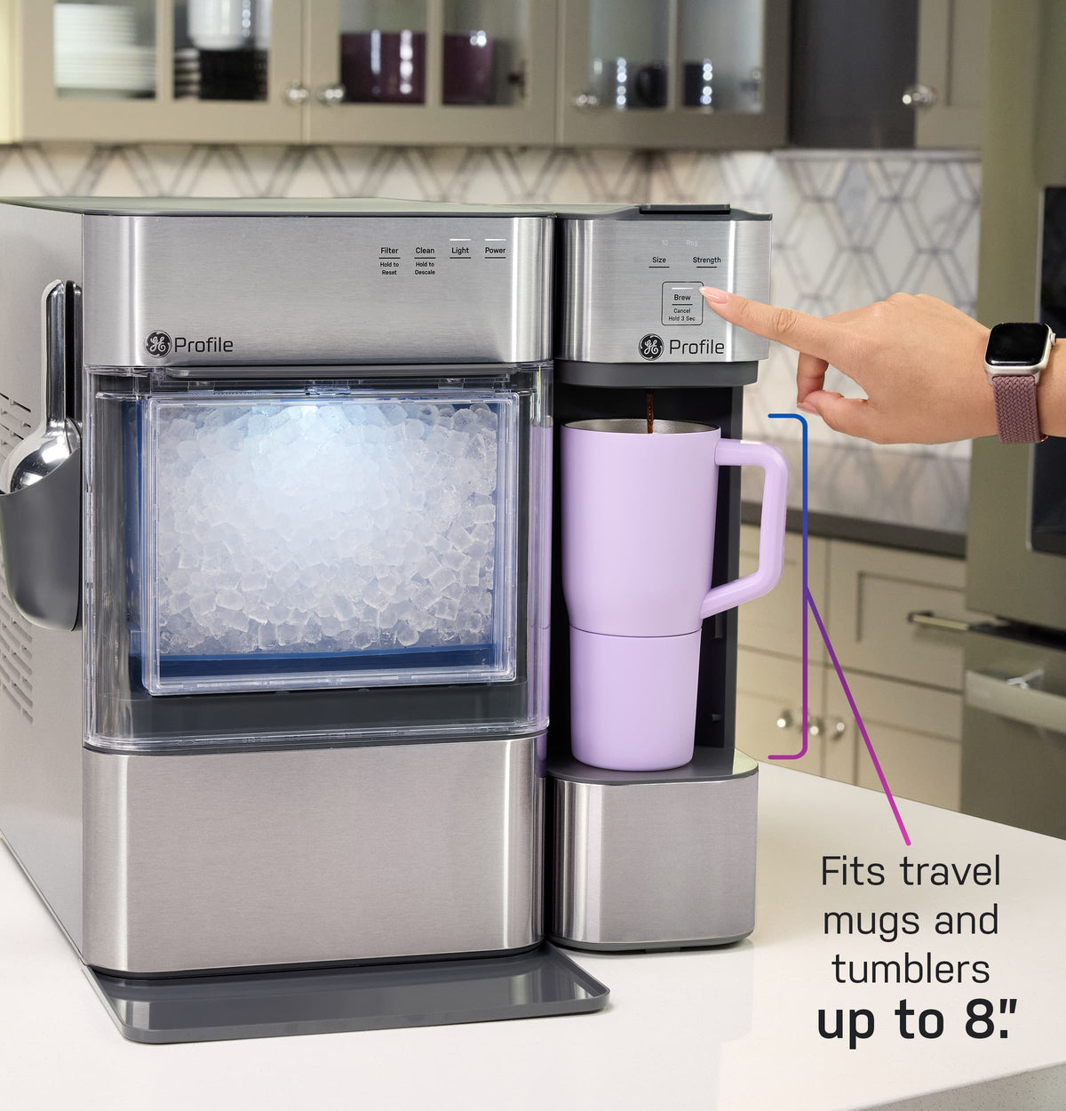 GE Profile - Brewpal Single-Serve Coffee Maker - Stainless Steel