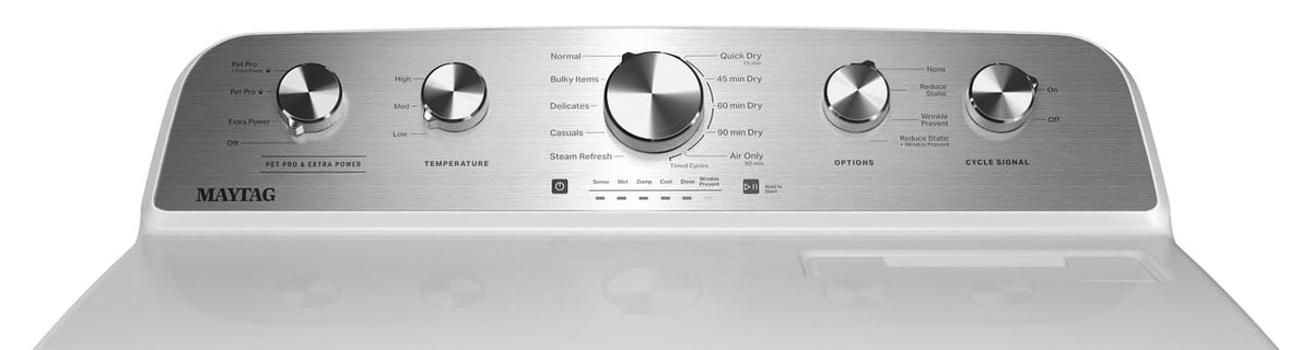 Maytag - 7.0 Cu. Ft. Gas Dryer with Extra Power and Pet Pro Option - White