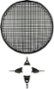 Metra - Install Bay 12" Waffle Grille - Black